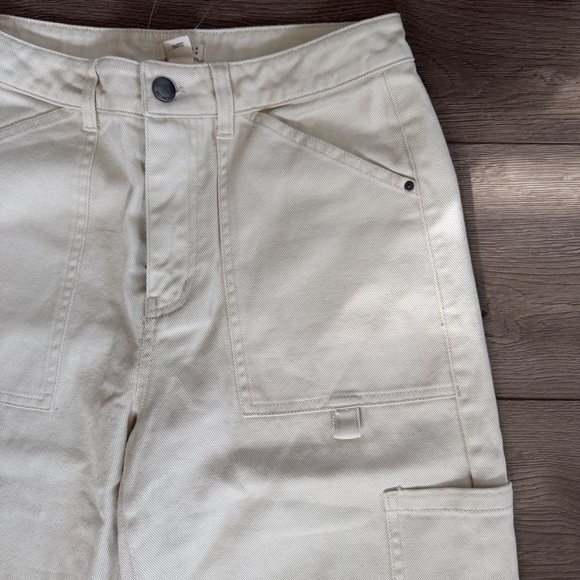 NWT Billabong Leia Cream Cargo Pants Size 26 - Picture 7 of 13